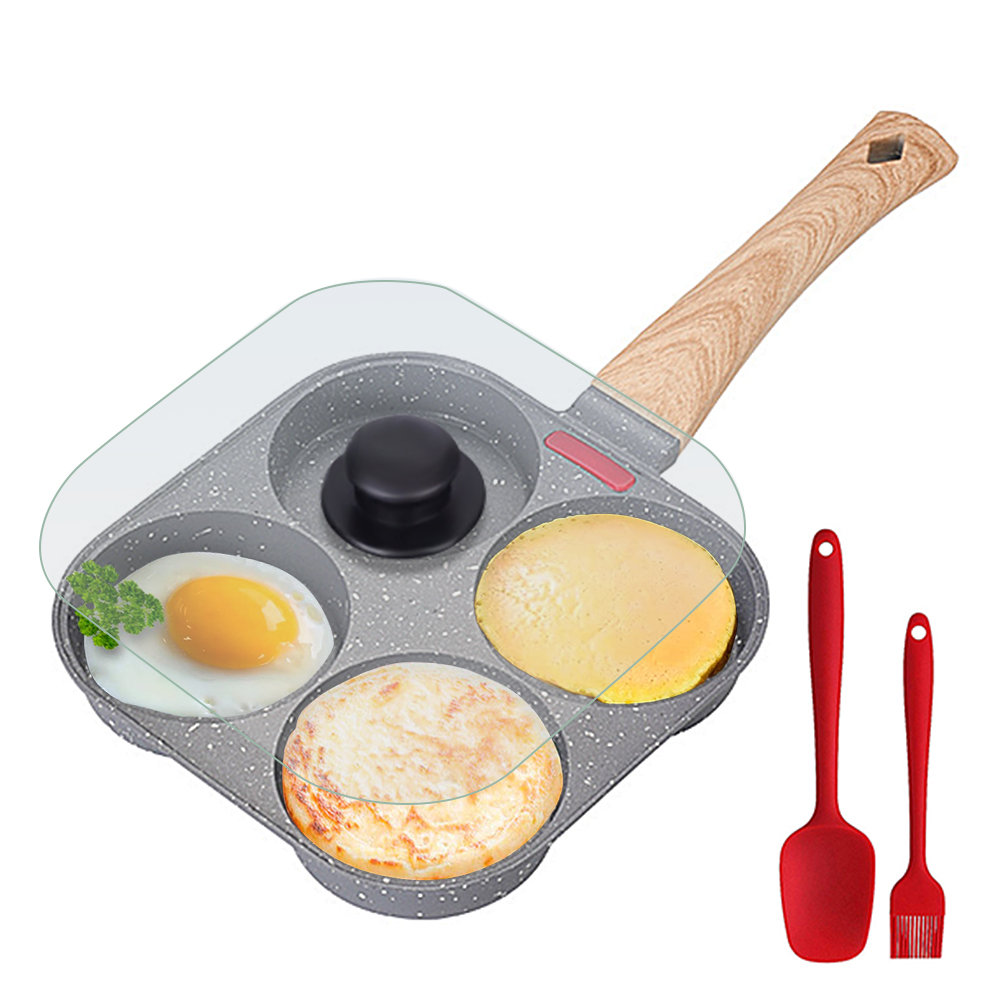 Egg Waffle Pan - Poêle à œufs antiadhésive 4 tasses