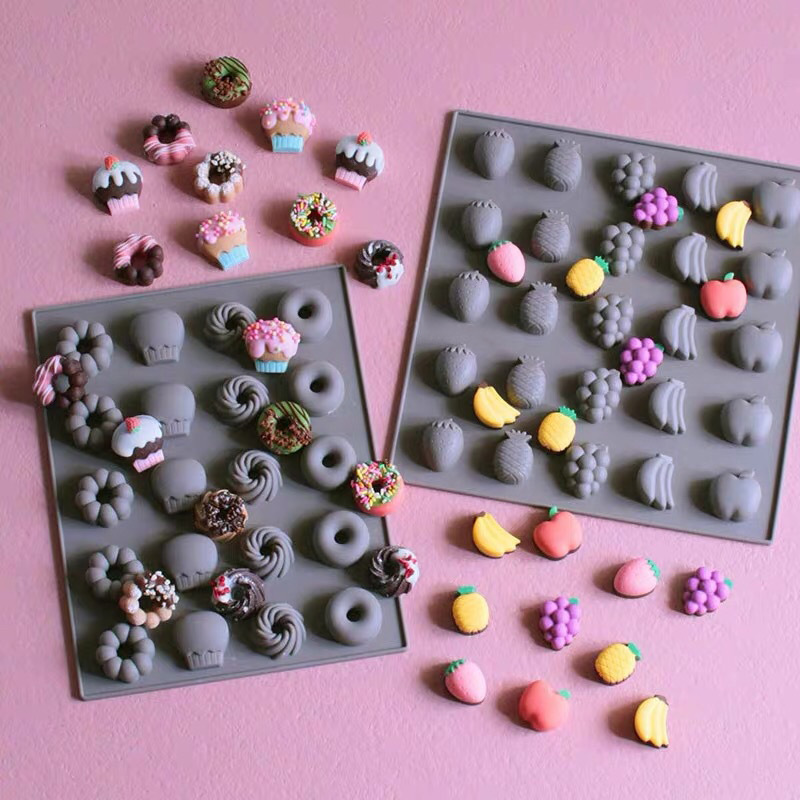 Donut Mold Silicone - Moule de cuisson de chocolat en