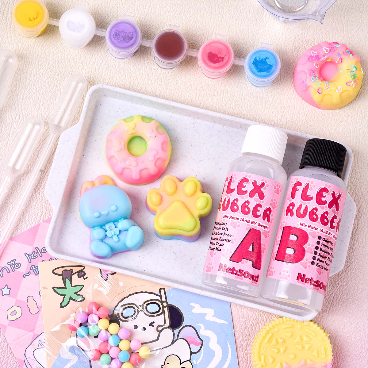 Kit de fabrication de squishie - Donut Mold Silicone avis et prix