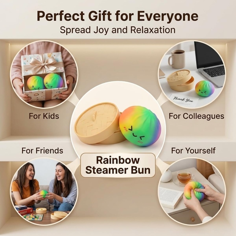 Jouet à presser Glitter Bao Bu - Bao Steamer Bamboo avis et prix