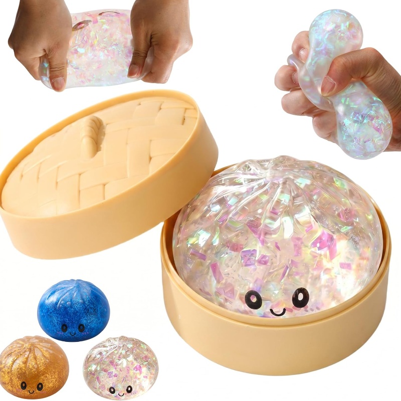 Jouet à presser Glitter Bao Bu - Bao Steamer Bamboo avis et prix