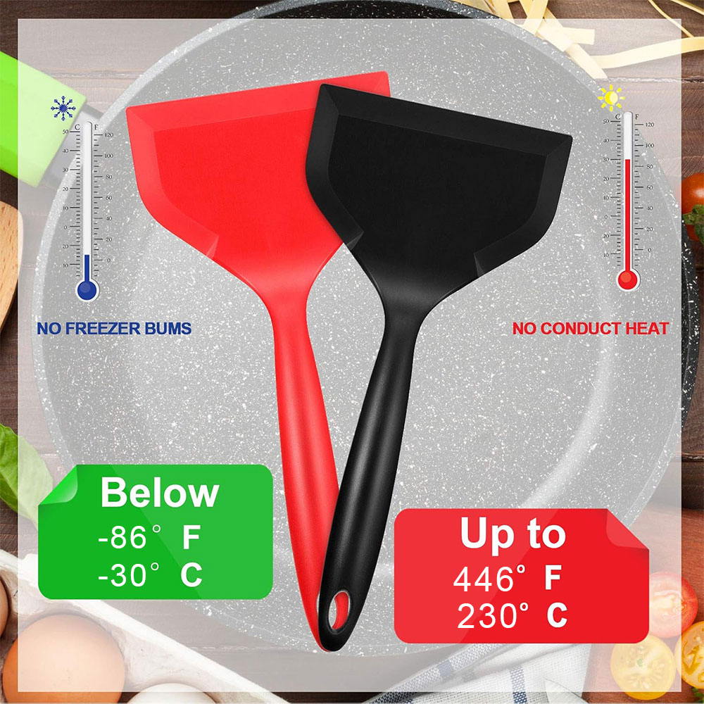 Rouge BK antiadhésif Silicone  - Okonomiyaki Spatula avis et prix